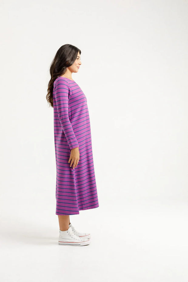 Home-lee Kinsley Midi Dress - Hyacinth Stripe