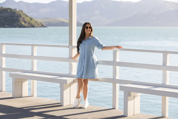 Knewe Piper Dress - Light Wash