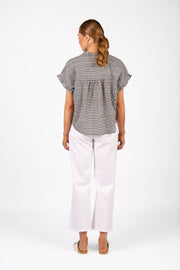 Knewe Addison Top - Black Check