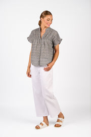 Knewe Addison Top - Black Check