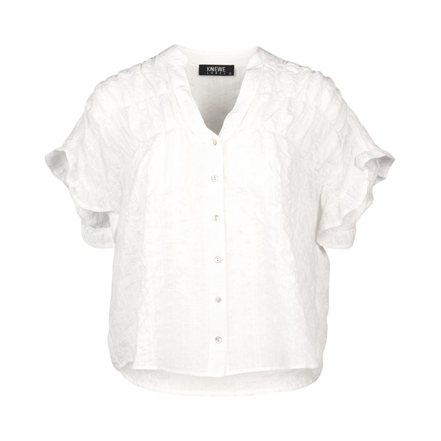 Knewe Addison Top - White Check