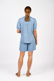 Knewe Naomi Top - Light Blue
