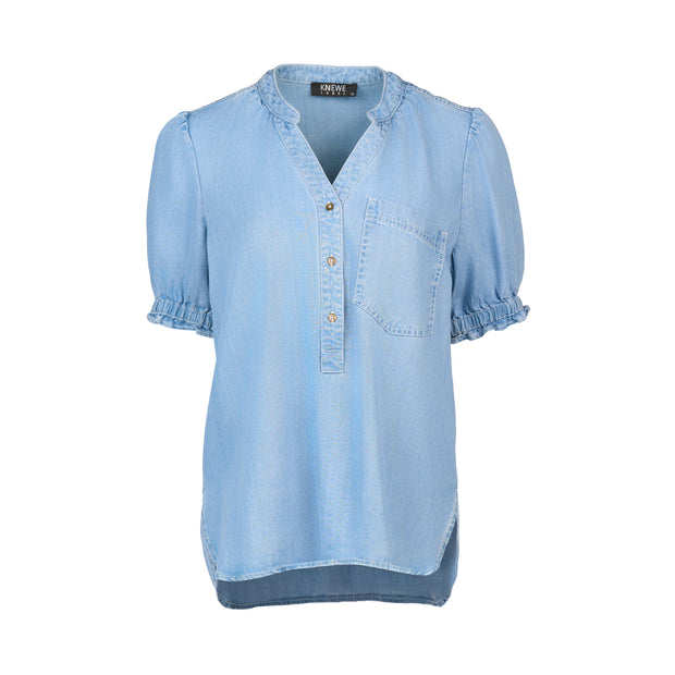 Knewe Naomi Top - Light Blue