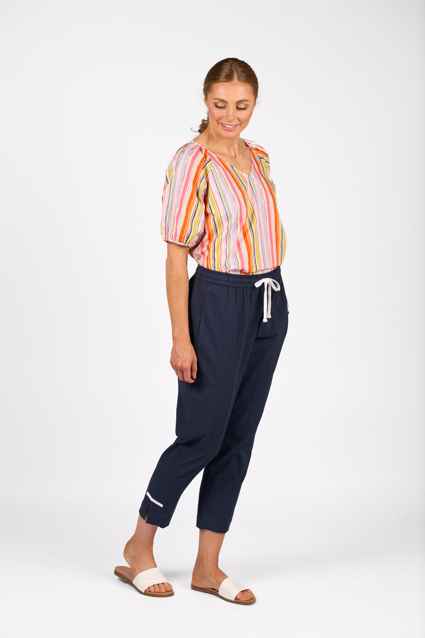 Knewe Checker Pant - Ink/White