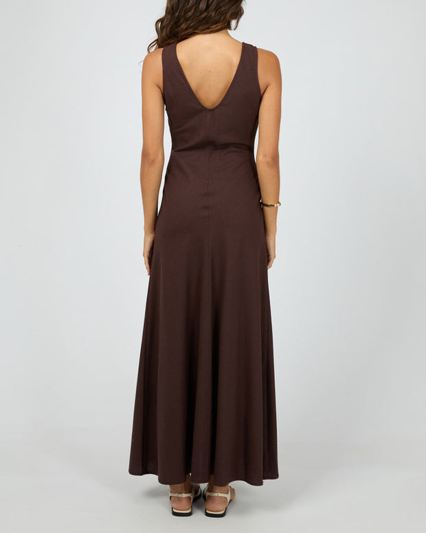 Silent Theory Lenni Maxi Dress - Chocolate