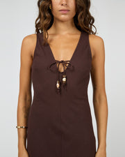 Silent Theory Lenni Maxi Dress - Chocolate