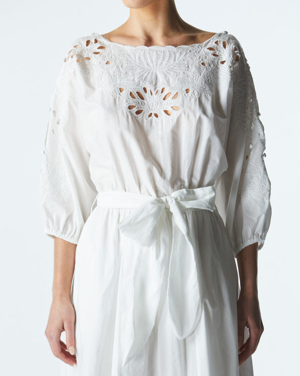 Fate + Becker Lily Pond Embroidered Dress - Ivory