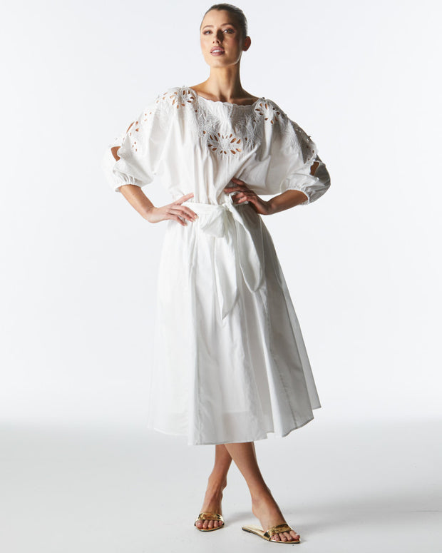 Fate + Becker Lily Pond Embroidered Dress - Ivory