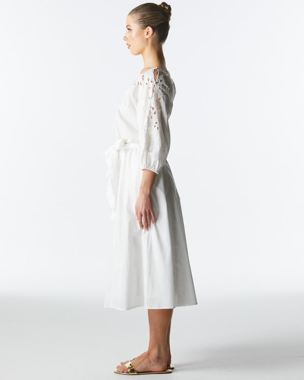 Fate + Becker Lily Pond Embroidered Dress - Ivory