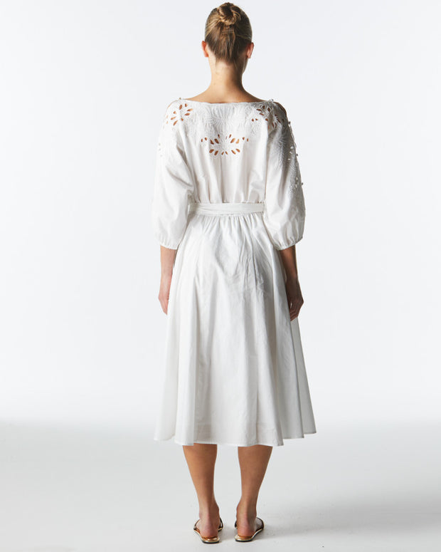 Fate + Becker Lily Pond Embroidered Dress - Ivory