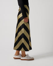 Stella + Gemma Liv Skirt - Sage Stripe
