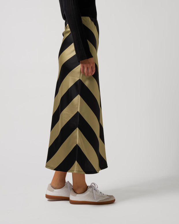 Stella + Gemma Liv Skirt - Sage Stripe