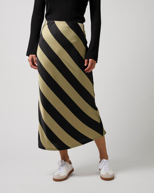 Stella + Gemma Liv Skirt - Sage Stripe