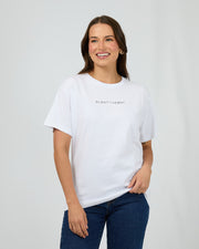 Silent Theory Logo Tee - White