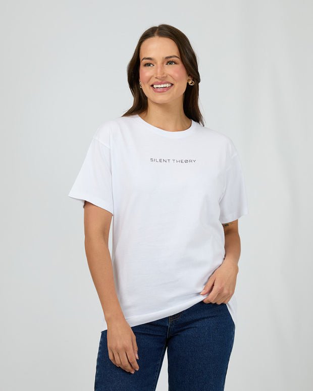 Silent Theory Logo Tee - White