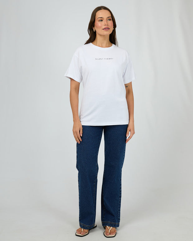 Silent Theory Logo Tee - White
