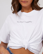 Silent Theory Logo Tee - White