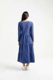 Home-lee Long Sleeve Kendall Dress - Hyacinth