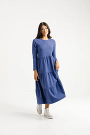Home-lee Long Sleeve Kendall Dress - Hyacinth