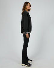 All About Eve Luxe Active College Crew Sweater - Black