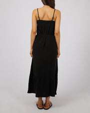 All About Eve Luxe Linen Maxi Dress - Black