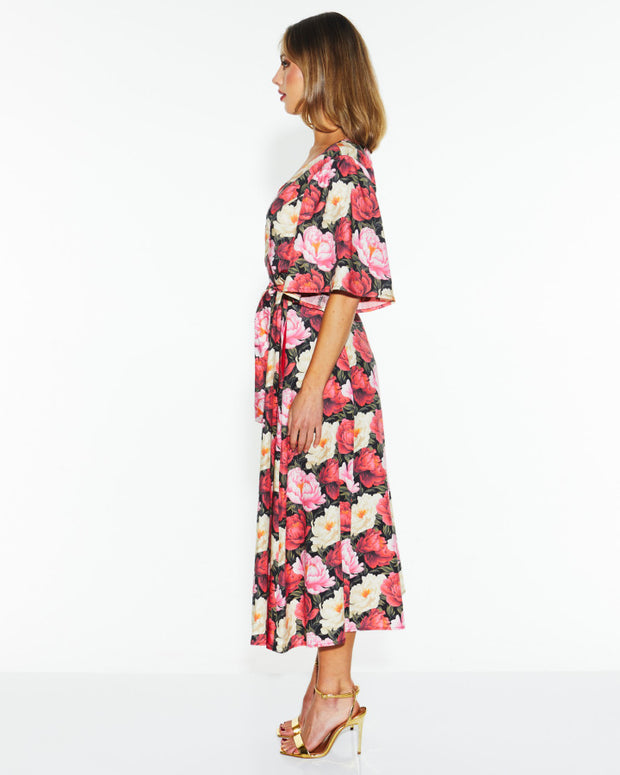 Fate + Becker lyrical Midi Dress - Oscar Floral