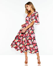 Fate + Becker lyrical Midi Dress - Oscar Floral