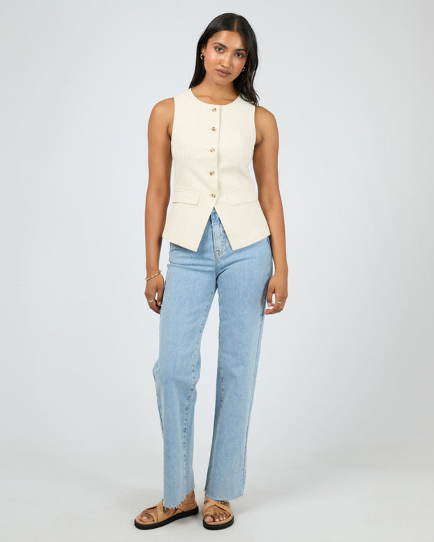 All About Eve Mavis Vest - Natural