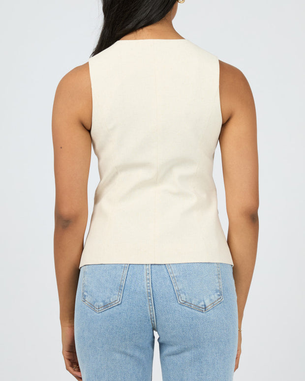 All About Eve Mavis Vest - Natural