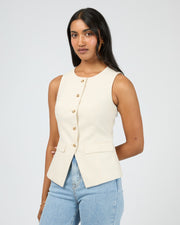 All About Eve Mavis Vest - Natural
