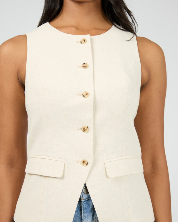 All About Eve Mavis Vest - Natural