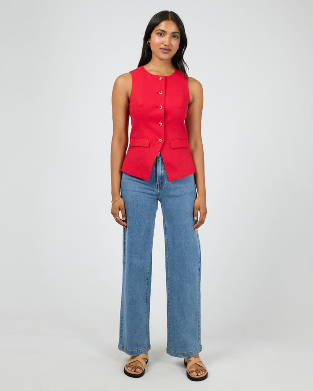 All About Eve Mavis Vest - Red