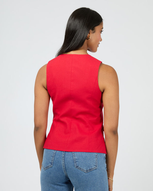 All About Eve Mavis Vest - Red