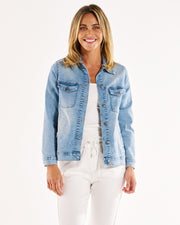 Betty Basics Mayfair Denim Jacket - Vintage Blue