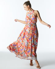 Fate + Becker Midsummer Halter Maxi Dress - Sunset Palm