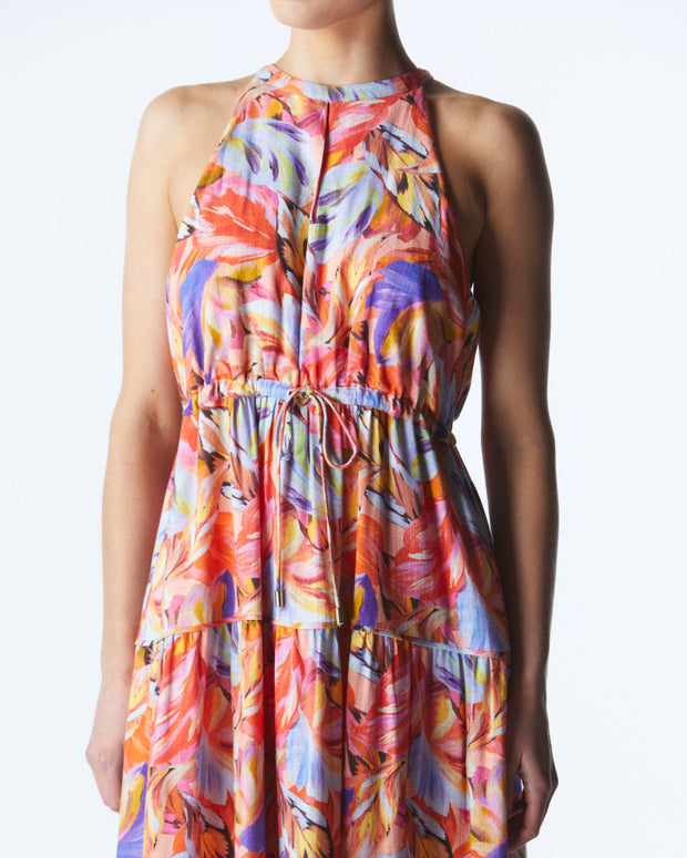 Fate + Becker Midsummer Halter Maxi Dress - Sunset Palm