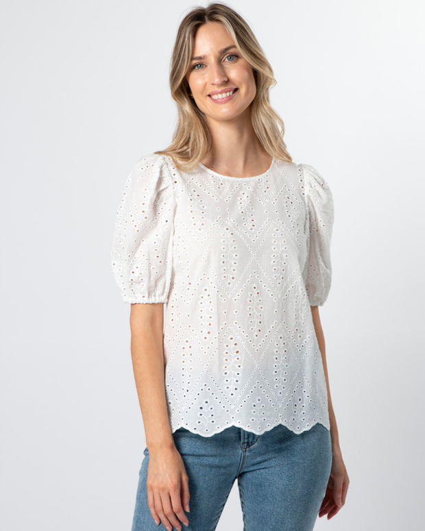 Stella + Gemma Minnie Top - White