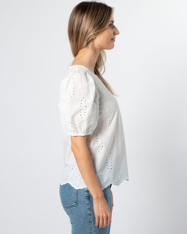 Stella + Gemma Minnie Top - White