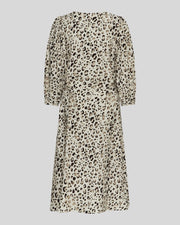 MSCH Alyona Vlora 3/4 Dress - Oatmeal Leo