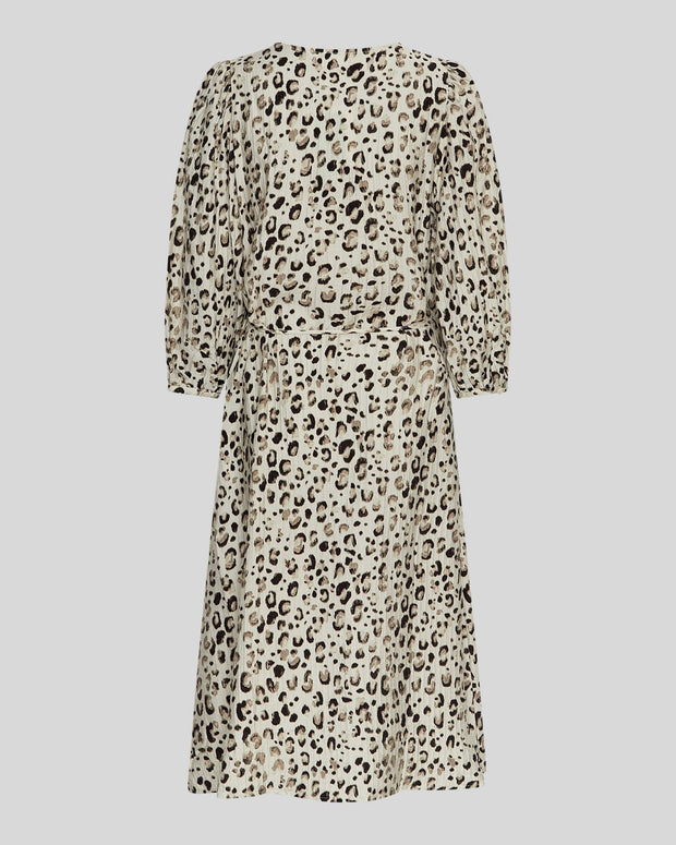 MSCH Alyona Vlora 3/4 Dress - Oatmeal Leo