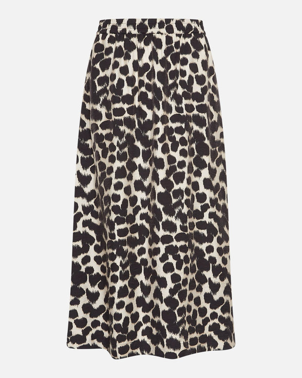 MSCH Ottelie Karalynn High Waist Skirt - Oatmeal Animal