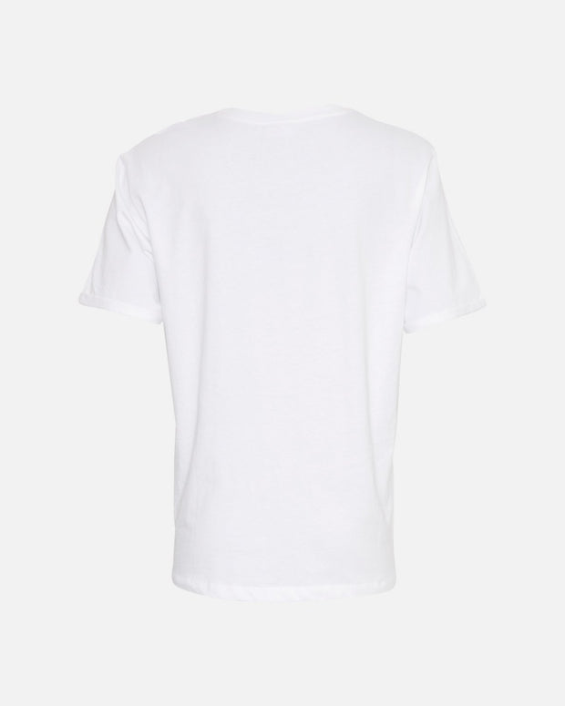 MSCH Terina Oragnic Small Logo Tee - White/Black