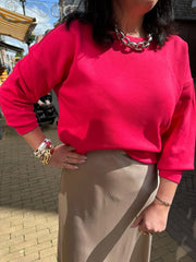 MSCH Ima Q Sweatshirt - Rose Red