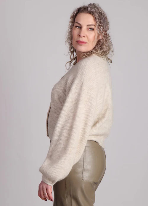 MSCH Hila Hope Cardigan - Oatmeal Melange
