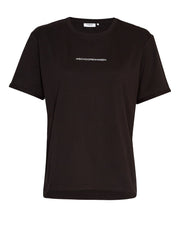 MSCH Terina Oragnic Small Logo Tee - Black/White