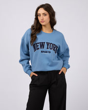 All About Eve New York Oversized Crew - Blue