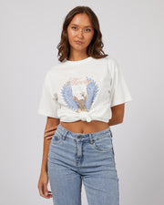 Silent Theory Open Wings Tee - White