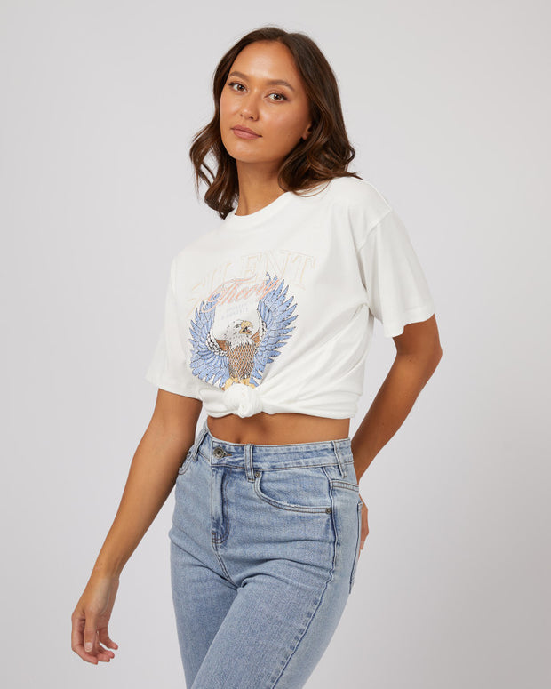 Silent Theory Open Wings Tee - White