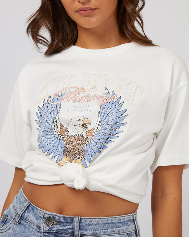 Silent Theory Open Wings Tee - White