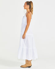 Sass Phillipa Tiered Maxi Dress - White